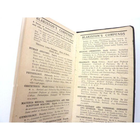 Goulds Pocket Pronouncing Medical Dictionary 40000 Words Eighth Rev. Ed. 1922 - Picture 9 of 9